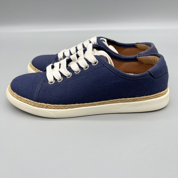 Vionic Womens Sneakers SZ 6 Navy Blue Hattie Boat Shoes Nautical Yacht Fashion - Picture 4 of 8
